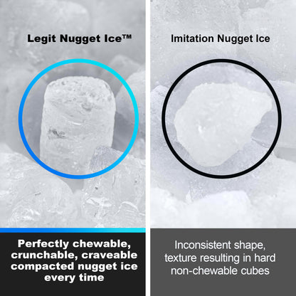 Countertop Chewable Nugget Ice Maker with Self Cleaning