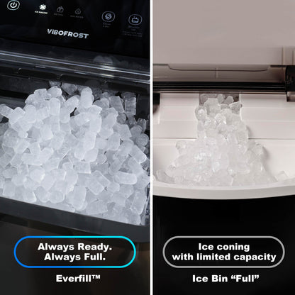 Countertop Chewable Nugget Ice Maker with Self Cleaning
