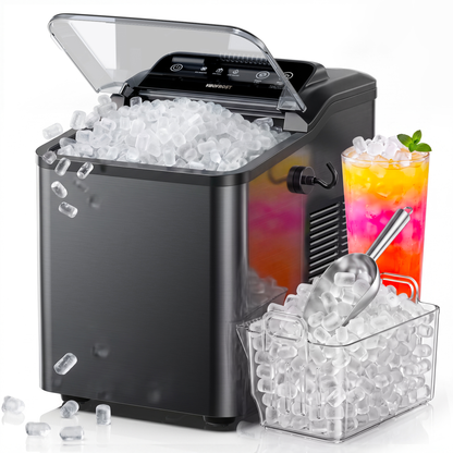 Countertop Chewable Nugget Ice Maker with Self Cleaning